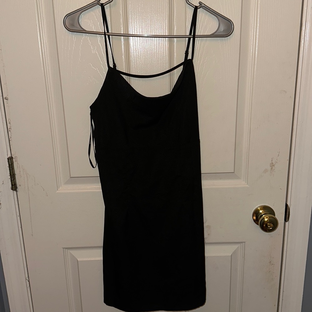 Forever 21 black slip dress